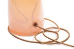 SERAFINA Lamp· Rose Quartz+Charcoal+Copper | Table Lamp in Lamps by LUMi Collection. Item composed of copper and glass