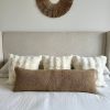 Burlington Oversized Lumbar Pillow Cover — Sherpa in Warm Ta | Pillows by Busa Designs