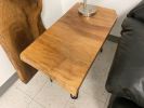 Live Edge Accent Table with Steel Hairpin Legs | Side Table in Tables by Carlberg Design. Item made of wood compatible with minimalism style