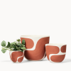 Canyon Color Block Planters | Vases & Vessels by Franca NYC. Item made of ceramic compatible with boho and minimalism style