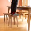 Handcrafted Walnut Stool, Mid-Century Modern Side Table, Plant Stand | Chairs by Spacecraft Furnishing