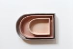 Arch Ceramic Nesting Trays | Peach - Pink - Lavender | Decorative Tray in Decorative Objects by Studio Patenaude