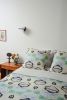 Opal, Jade | Fabric in Linens & Bedding by Philomela Textiles & Wallpaper. Item composed of linen