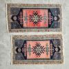 Turkish Small Yastik Rug - a Pair | Area Rug in Rugs by Vintage Pillows Store