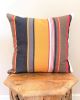 Orange Black Red Striped Throw Pillow | MARIGOLD | Cushion in Pillows by Limbo Imports Hammocks. Item composed of cotton