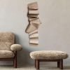 Modern 3D Textured Wall Art – Sandy Sculptural Plaster Painting – Handmade Folded Fabric Home Decor – Designers Choice | Wall Sculpture in Wall Hangings by Vaiva Art Atelier