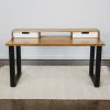 Albright Desk - 60 - Blonde Stained Maple | Tables by ROMI. Item composed of maple wood in minimalism or mid century modern style