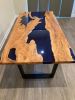 Olive Epoxy Resin Table , Dining Epoxy Table, Handmade | Dining Table in Tables by Tinella Collection. Item made of wood with synthetic works with contemporary & country & farmhouse style