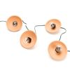 Disc String Lights | Pendants by Pigeon Toe Ceramics. Item composed of stoneware