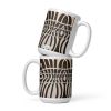 Coffee Mug - Optical Web - Op Art Black & White Illusion | Work by Eman's Gallery
