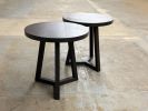 Solid Wood Round Side Table – Pedestal End or Accent Table, Handcrafted, Made to Order, Made in USA | Tables by Marco Bogazzi