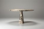 Calacatta Viola Dining Table, Solid Marble Round Table, | Tables by AYMARBLEDESIGN LLC