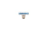 Pebble Pacific Tide Ombré Square Knob | Hardware by Windborne Studios. Item composed of glass