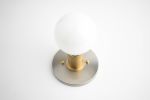Minimalist Sconce - Model No. 0656 | Sconces by Peared Creation. Item made of brass with glass