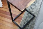 IN STOCK Live Edge Walnut Side C-table | Side Table in Tables by Hazel Oak Farms. Item composed of walnut and steel