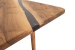 Custom Order Epoxy Table, Epoxy Resin Live Edge Dining Table | Tables by Tinella Collection. Item composed of oak wood & synthetic compatible with contemporary and country & farmhouse style