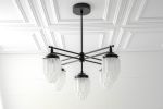 Art Deco - Brass Chandelier - Model No. 5830 | Chandeliers by Peared Creation. Item made of brass
