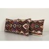 Vintage Emboridery Kilim Pillowcase Throw Rug Pillow | Sham in Linens & Bedding by Vintage Pillows Store. Item composed of cotton