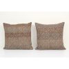 20" x 22" Set Vintage Geometric Organic Kilim Pillow | Sham in Linens & Bedding by Vintage Pillows Store. Item made of cotton with fiber