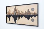 City Reflection, Reclaimed wood Skyline 72"x36" | Wall Sculpture in Wall Hangings by Craig Forget. Item made of wood works with mid century modern & contemporary style