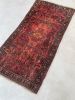 LOVELY Semi-Antique Botanical Sarouk | Plush Wool | Area Rug in Rugs by The Loom House. Item made of cotton & fiber