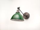 Swinging Adjustable Wall Light - Industrial Sconce - Gray | Sconces by Retro Steam Works. Item made of metal works with industrial style