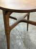 Modern Round Side Table – Solid Wood Accent or End Table, Sculptural Pedestal Table, Handcrafted, Made in USA | Tables by Marco Bogazzi