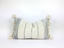 neutral woven pillow // woven tassel pillow // grey neutral | Pillows by velvet + linen