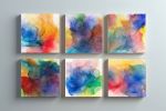 through a collection of raindrops | Mixed Media in Paintings by Megan Spindler