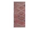 Vintage Faded Turkish Jajim Kilim Rug 5'7'' x 7'5'' | Area Rug in Rugs by Vintage Pillows Store. Item composed of fiber