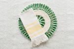 Handwoven Seagrass Placemat | Trivet | Green | Tableware by NEEPA HUT. Item composed of fiber