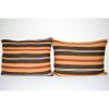 Turkish Lumbar Kilim Pillow - a Pair 18" X 24", Vintage | Cushion in Pillows by Vintage Pillows Store. Item composed of cotton