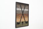 Golf 36"x52" | Wall Sculpture in Wall Hangings by Craig Forget. Item composed of wood & metal compatible with mid century modern and contemporary style