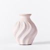 Swirl Vase White Small | Work by District Loom