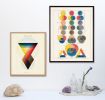 Colorful Geometric Art, Bright Colorful Art, Primary Colors | Prints by Capricorn Press. Item made of paper works with boho & minimalism style