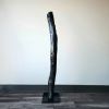 Black Stained Driftwood Sculpture "Willing and Sable" | Sculptures by Sculptured By Nature  By John Walker. Item made of wood works with minimalism style