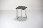 Kaus - Sahara noir side table | Tables by DFdesignLab - Nicola Di Froscia. Item made of steel with marble works with minimalism & contemporary style