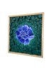 A Blue Peony | Wall Sculpture in Wall Hangings by StainsAndGrains. Item made of wood compatible with contemporary and industrial style