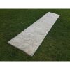Traditional Distressed Overdyed Oushak Hall Runner Rug | Rugs by Vintage Pillows Store. Item made of cotton with fiber