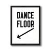 Dance Floor Vertical Arrow Down Left | Prints in Paintings by Western Mavrik