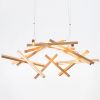 INTERSTELLAR XL chandelier | Chandeliers by Next Level Lighting. Item made of wood