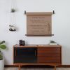 Kraft Paper Holder [V'ed End] | Signage by Keyaiira | leather + fiber. Item made of leather