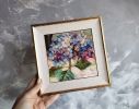 Hydrangea flower oil painting original, Floral painting | Oil And Acrylic Painting in Paintings by Natart. Item composed of canvas and synthetic in contemporary style