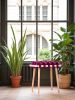 Burgundy Woven Stool | Chairs by Knots Studio