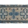 Hand Knotted Turkish Oushak Carpet with Muted 'Washed | Small Rug in Rugs by Vintage Pillows Store. Item made of cotton with fiber