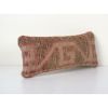 Oushak Rug Lumbar Pillow, Brown Ethnic Pillow Cover, Vintage | Cushion in Pillows by Vintage Pillows Store