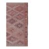 Vintage Faded Turkish Jajim Kilim Rug 5'7'' x 7'5'' | Area Rug in Rugs by Vintage Pillows Store. Item composed of fiber