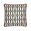 Shaman Straps Pattern Silk Cushion | Pillows by Sean Martorana. Item made of cotton
