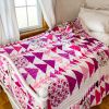 Love Birds- White, Bed Size | Quilt in Linens & Bedding by Delightfully Quilted by Maria. Item composed of fabric
