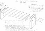 Haussmann® Teak Block Bench 48 x 12 x 19 inch High KD | Benches & Ottomans by Haussmann®
